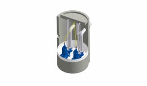 Hidrostal Preroclean pump system cutaway
