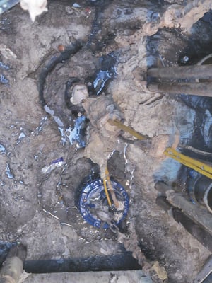 Wastewater pump station ragging blockage