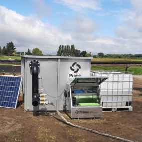Prime water quality monitoring system set up on a civil construction site